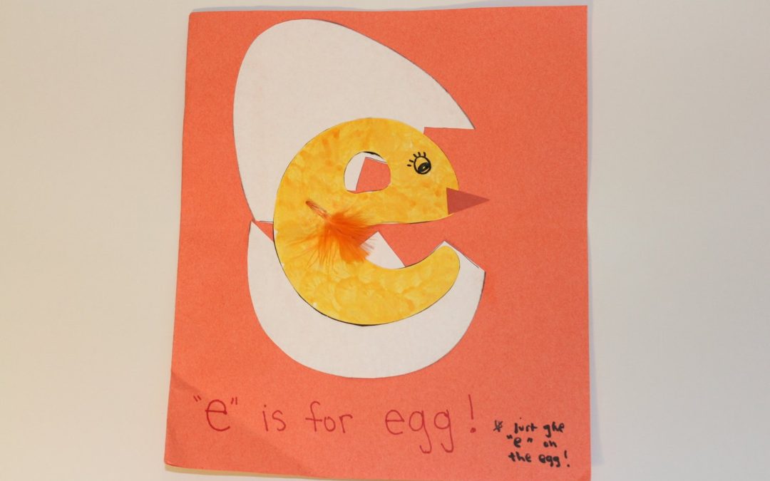 Crafts for Kids: E is for Egg!