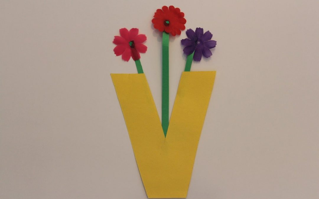 Crafts for Kids: V is for Vase!