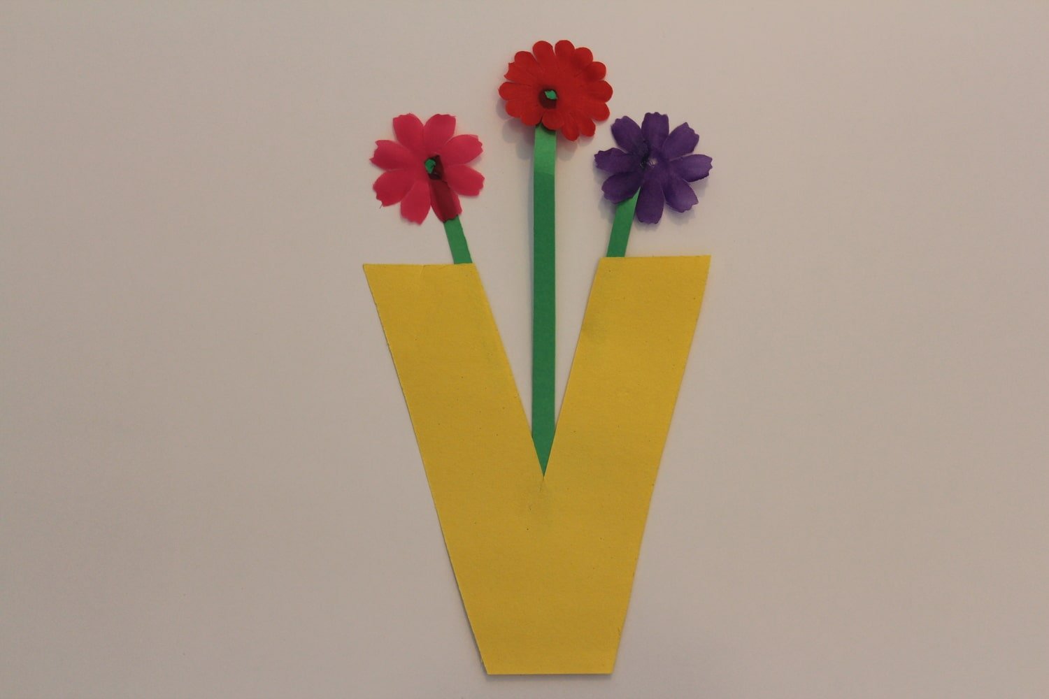 Crafts For Kids V Is For Vase Prekreative